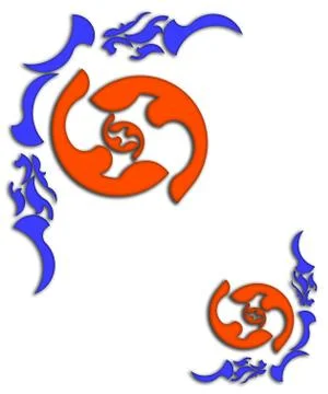 Style pattern In format of the frame Stock Illustration