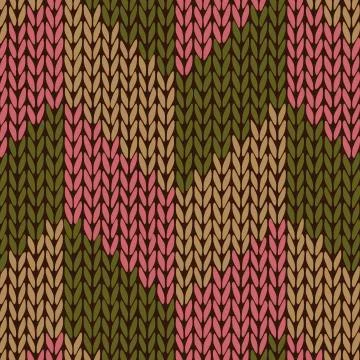 Style Seamless Color Knitted Pattern Stock Illustration