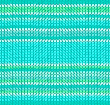 Style seamless green blue white color light knitted pattern Stock Illustration