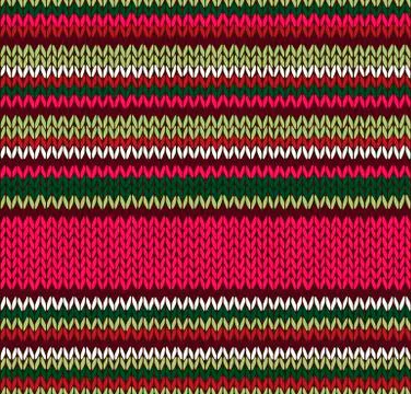 Style Seamless Knitted Pattern Stock Illustration