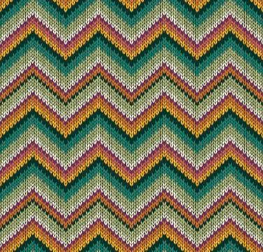 Style Seamless Knitted Pattern Stock Illustration