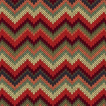 Style seamless knitted pattern Stock Illustration