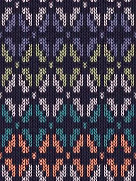 Style seamless knitted pattern Stock Illustration