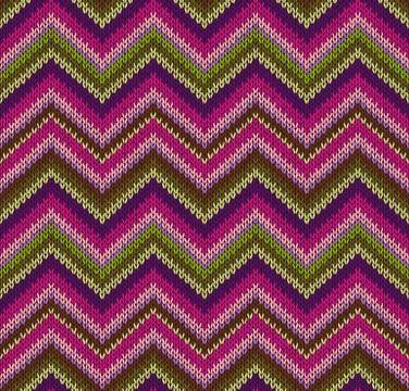 Style seamless knitted pattern Stock Illustration