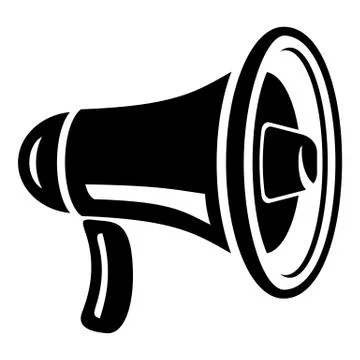 Style speaker icon, simple style Illustrazione stock