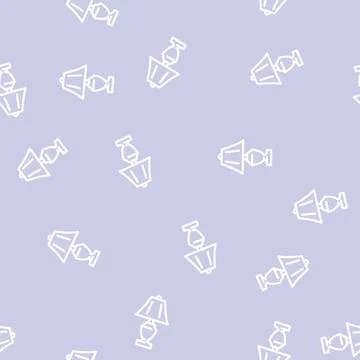 Style table lamp line vector seamless pattern 스톡 일러스트