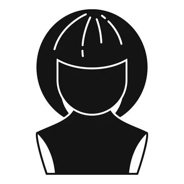 Style wig icon simple vector. Fashion head Stock Illustration