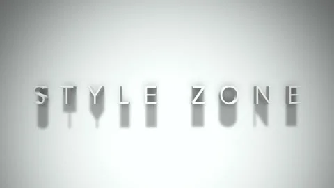 style zone 3D title animation with shado... | Stock Video | Pond5