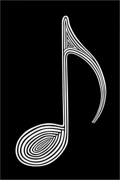 Styled note Stock Illustration