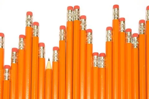 Styled Sharp Pencil Stock Photos