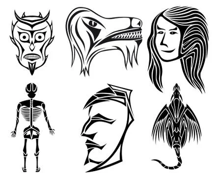 Styled vectors Stock Illustration