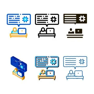 Styles programming code icon vector outline Ilustración de archivo