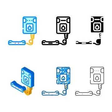 Styles smart leak detector home color icon vector Stock Illustration