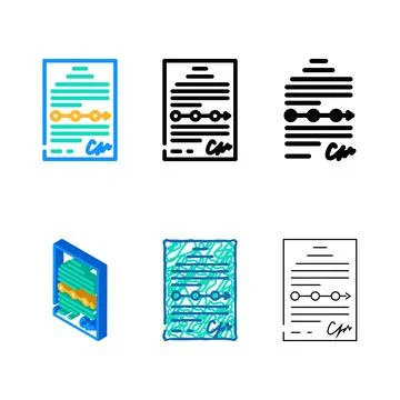 Styleset approved plan color icon vector Stock Illustration
