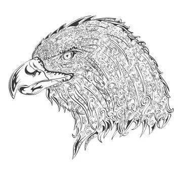 Stylised eagle 스톡 일러스트