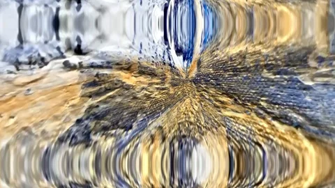 Stylish 3D Abstract Animation Color Wavy footage (2228) Stock Footage 129535997