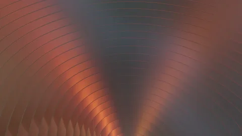 Stylish 3D Abstract Backdrop With Wavy Reflection Stock Footage 148385822