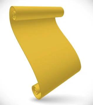 Stylish 3d Papyrus, scroll, parchment 库存插图