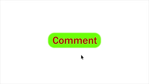 Stylish 4K comment Button Animation for Social Media Creatives. Stock Footage 310595586
