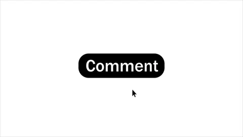 Stylish 4K comment Button Animation for Social Media Creatives. Stock Footage 310595587