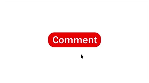 Stylish 4K comment Button Animation for Social Media Creatives. Stock Footage 310595594