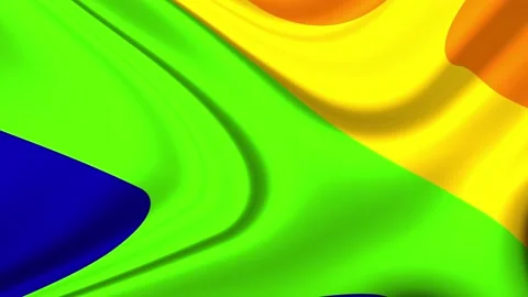 Stylish abstract animation multicolor wavy smooth background. Stock Footage 139632260