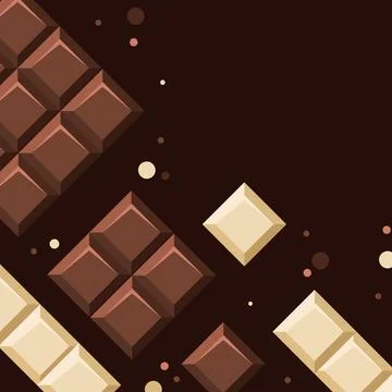 Stylish Abstract Design Featuring Brown and Beige Chocolate Bar Stock Illustration