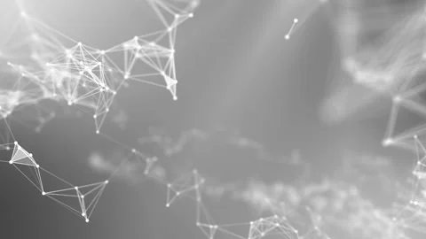 Stylish abstract engineering, technology and science motion background. Plexus Video stock 113277295