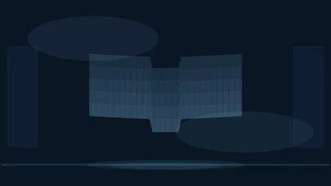 Stylish abstract geometric composition featuring layered shapes and lines o.. Stock Illustration
