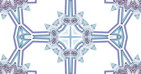 Stylish Abstract Mandala Pattern Elegant Light Color Loop Moroccan Stock Footage 159311698