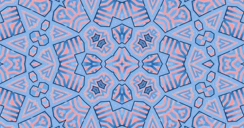 Stylish Abstract Mandala Pattern Elegant Light Color Loop Moroccan Stock Footage 159314542