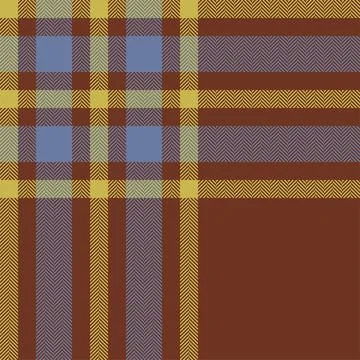 Stylish abstract pattern with herringbone and plaid elements in muted earth t Stock Illustration