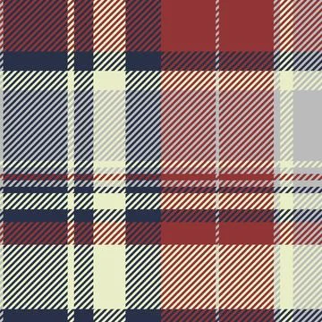 Stylish abstract plaid pattern in muted red, navy, cream  grey.  Perfect for  Stockillustratie