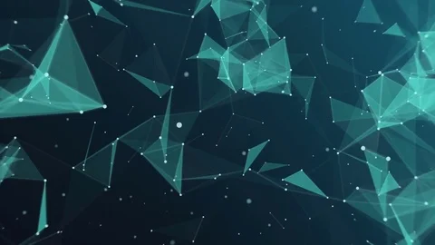 Stylish abstract plexus particle field network technology background 3 Vidéo gratuite 73442873