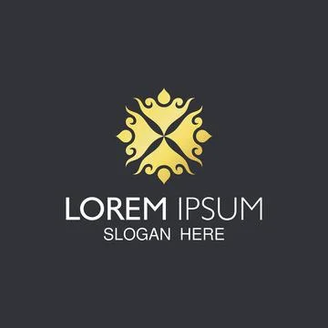 Stylish abstract vector emblem for logo design Stock Illustration