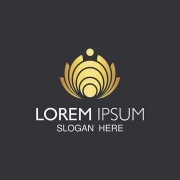 Stylish abstract vector logo design Stock Illustration