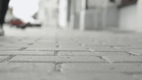 Stylish Accessories. Bracelets Anchors and chains Jeans drop on asphalt, fall of Stock Footage 81676853