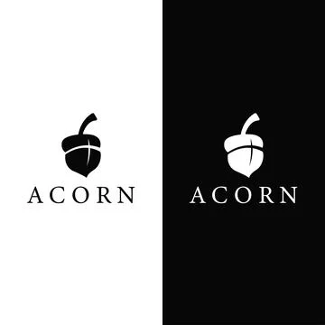Stylish acorn logo perfect for creative brand and modern business イラスト素材