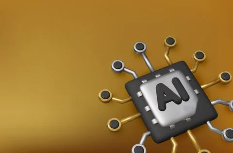 Stylish AI neural processing unit drives progress in robotics, big data, and Illustrazione stock