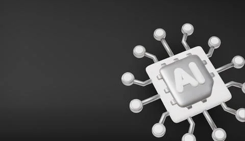 Stylish AI neural processing unit drives progress in robotics, big data, and 스톡 일러스트