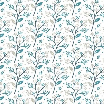Stylish all over floral pattern with beautiful wildflowers for fabric wallpaper イラスト素材