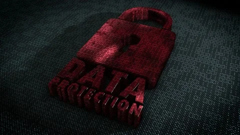 Stylish and hyper realistic 3D CGI render of a stylised system security Stock Footage 198171104