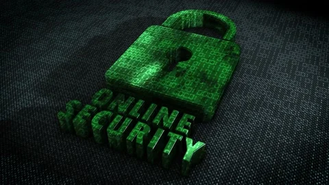 Stylish and hyper realistic 3D CGI render of a stylised system security Stock Footage 198171135
