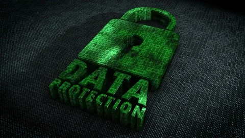 Stylish and hyper realistic 3D CGI render of a stylised system security Stock Footage 198171159