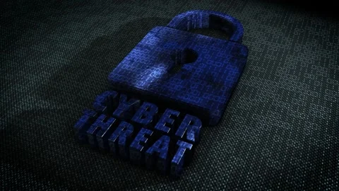 Stylish and hyper realistic 3D CGI render of a stylised system security Stock Footage 198171204