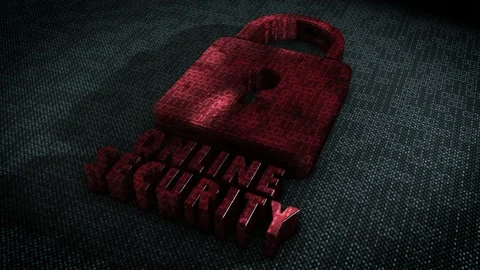 Stylish and hyper realistic 3D CGI render of a stylised system security Stock Footage 198171477
