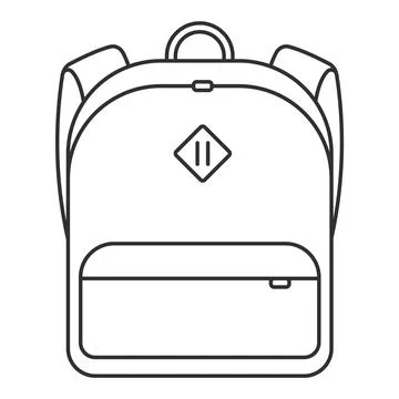 Stylish and Versatile Backpack Perfect for School, Daily Use, and Everythin.. Stock Illustration