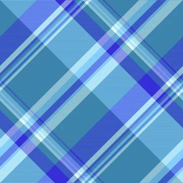 A stylish and versatile plaid pattern in cool blue hues. Use for backgrounds, Stockillustratie