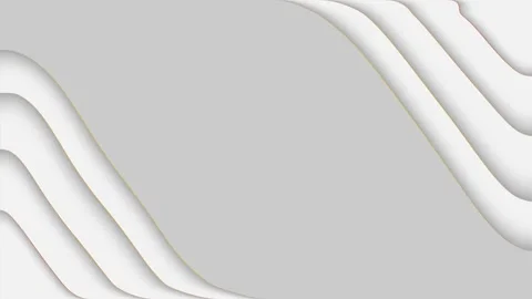 Stylish, animated paper-cut style design with undulating, seamless shapes in Stock Footage 325359280