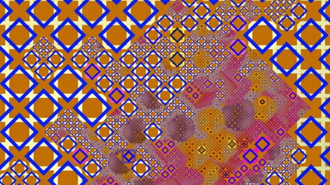 Stylish Animation with Colorful Geometric Shapes. Stock Footage 252015053